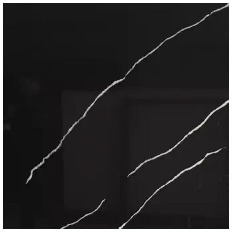 Black Quartz With White Vein Slabs