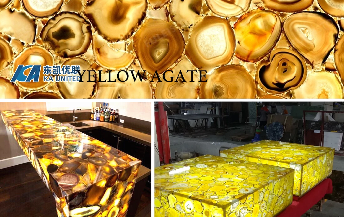 Yellow Agate Backlit Designs KA UNITED Yellow Agate Backlit Designs KA UNITED