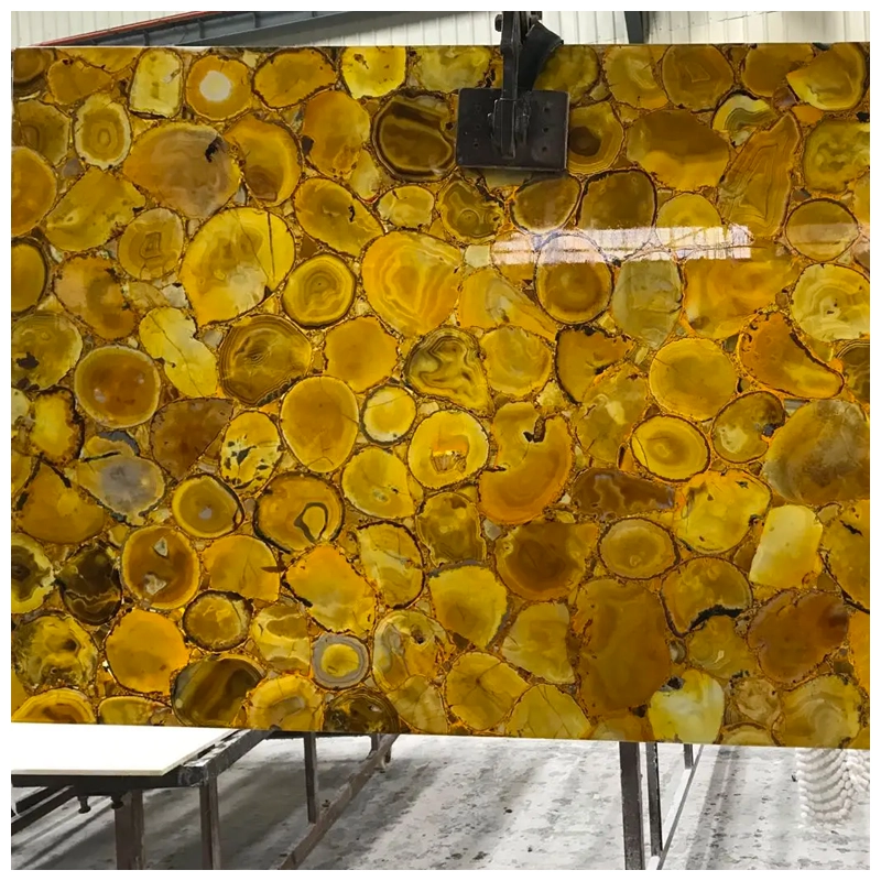 Yellow Agate Stone Slabs