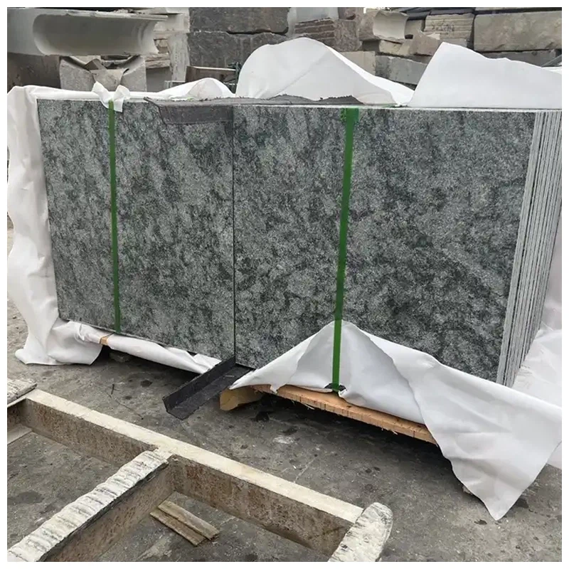 Olive Green Granite Floor Tiles