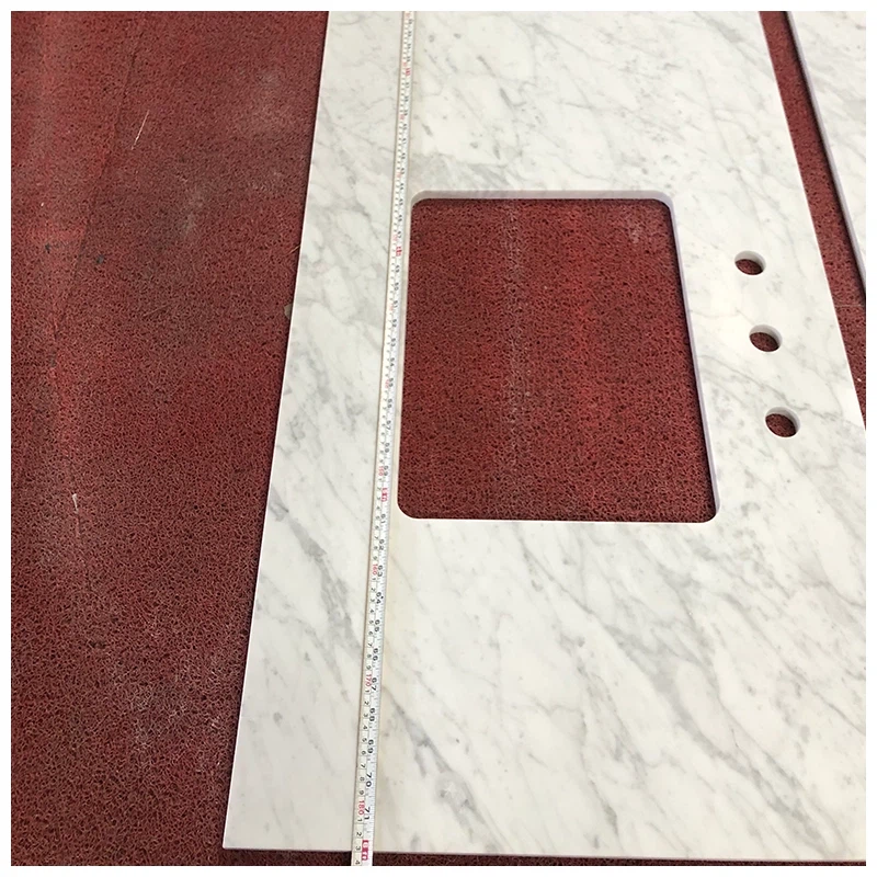 carrara white marble vanity top