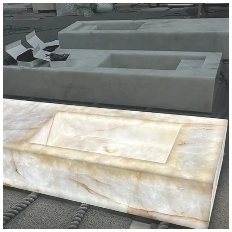 Cristallo Quartzite Bathroom Vanity Basins