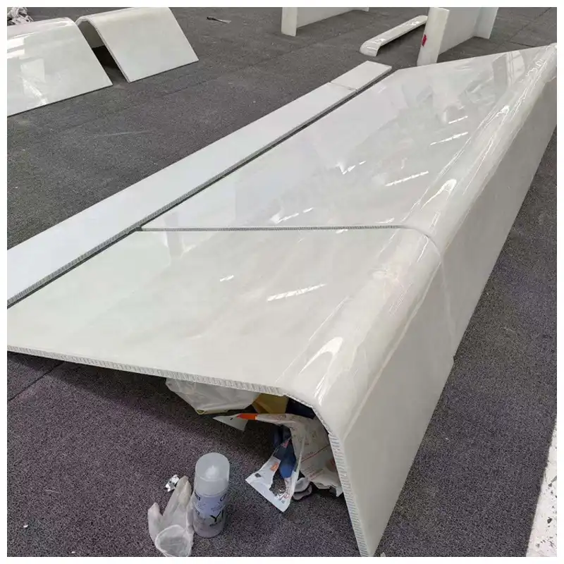 Pure White Onyx Curved Wall Tiles
