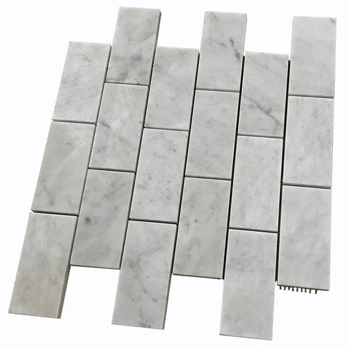 Bianco Carrara White Marble Subway Mosaics Bianco Carrara White Marble Subway Mosaics