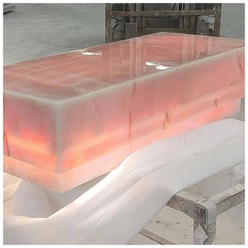 Pink Onyx Plinth Table Pink Onyx Plinth Table