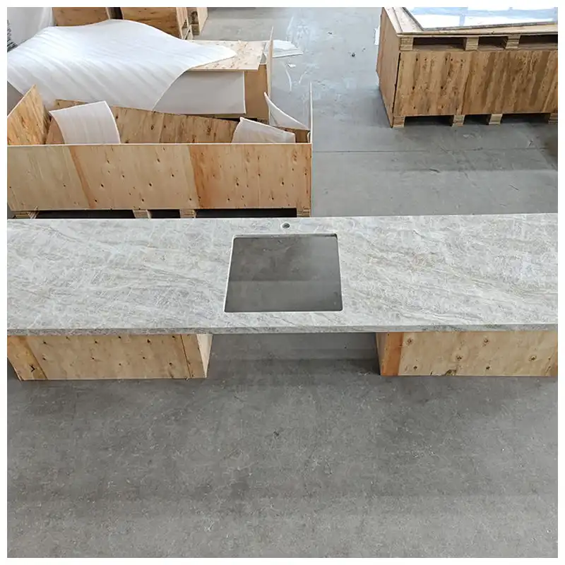 Taj Mahal Quartzite Villa Kitchen Countertops Taj Mahal Quartzite Villa Kitchen Countertops