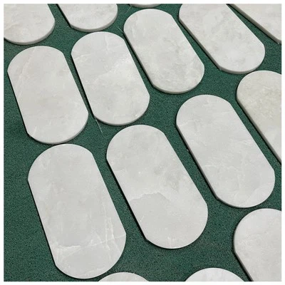 Namíbia Rhino fehér márvány mozaik csempe