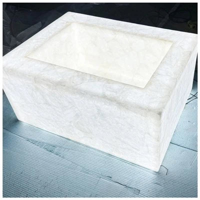 Féligényes fehér kvarc mosdókagylók